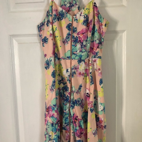 Candies Pink Floral Racerback Mini Dress - Picture 7 of 7